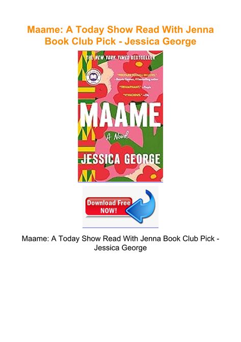 Maame: A Today Show Read With Jenna Book Club Pick - Jessica George Jessica George, Sisters Book, One Summer, Today Show, Flip Book, Pdf Books, Reading Lists, Book 1, Book Club