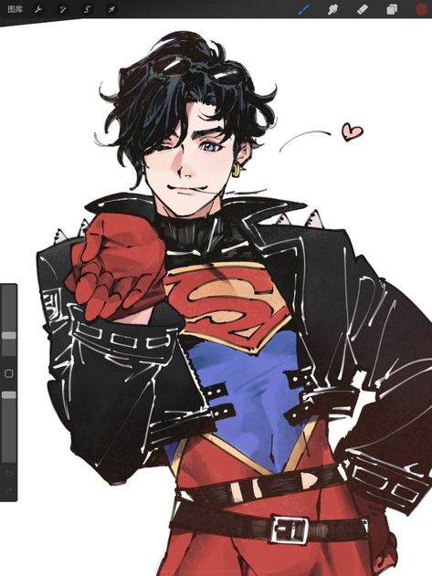 Jon Kent Fanart, Nerdy Character Design, Konner Kent, Conner And Jon Kent, Jon And Conner Kent, Conner Kent Fanart, Young Justice Fanart, Conner Kent, Superboy Kon-el Fanart