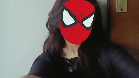 Spiderwoman Aesthetic, Bandage On Hand Dpz, Aesthetic Spiderman, Spider Face, Spiderman Girl, Funny Baby Faces, Creative Snaps For Snapchat, Spiderman Mask, Aesthetic Profile Picture Cartoon Soft