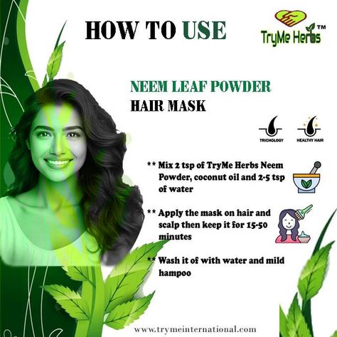 Neem powder available www.trymeinternational.com #neempowder #skincare #naturalbeauty #ayurveda #herbalremedy #clearskin #acnetreatment #glowingskin #organicbeauty #holistichealth #beautyfromwithin #skincareroutine #neemleaf #herbalbeauty #naturalskincare #beautysecrets #plantbasedbeauty #neemforacne Neem Powder, Natural Hair Treatments, Hair Treatments, Organic Beauty, Herbal Remedies, Hair Mask, Holistic Health, Beauty Secrets, Ayurveda