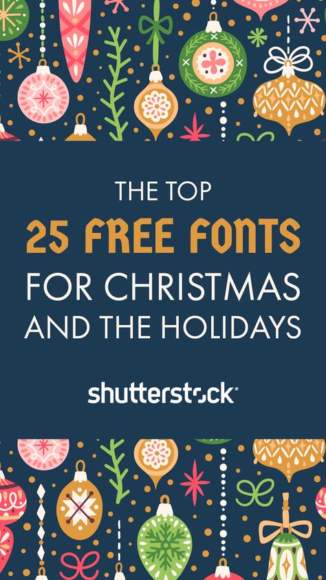 We picked the best festive (and free!) fonts perfect for spreading holiday cheer. Nightmare Before Christmas Font, Christmas Fonts Alphabet, Canva Christmas, Alphabet Christmas, Fonts Cricut, Fonts Canva, Fonts Cursive, Christmas Fonts Free, Fonts Christmas