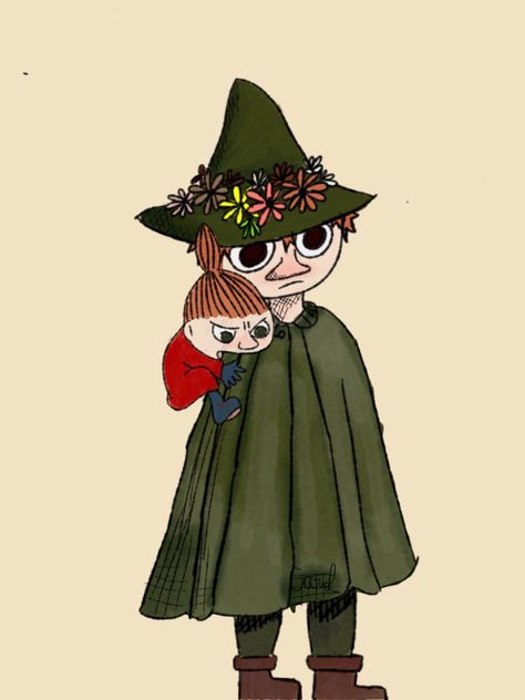 Too Ticky Moomin, Snufmin Fanart, Snufkin Wallpaper, Snufkin And Little My, Snufkin Fanart, Moomin Fanart, Moomin Little My, Little My Moomin, Moomin Wallpaper