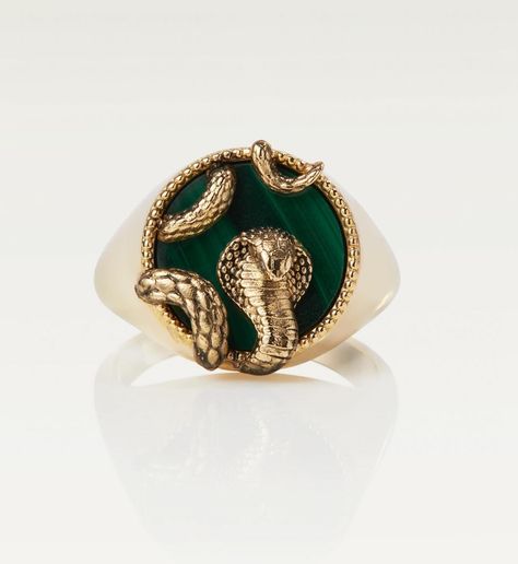 The Snake symbolizes renewal, wisdom and adaptability and Malachite brings joy and transformation. 🐍💚 With beauty and meaning, the Snake Collection is handcrafted from 18K Solid Gold with a custom cut Malachite Gemstone. Carrying the meanings the different animals hold, ÉMILLIE ANNE means something personal to each wearer. We believe jewelry is a way of expressing who you are and what you believe in. What is your unspoken power? #emillieanne Snake Shedding, Different Animals, Snake Jewelry, Brings Joy, Cabochon Ring, Snake Ring, The Snake, Dark Night, Snakes