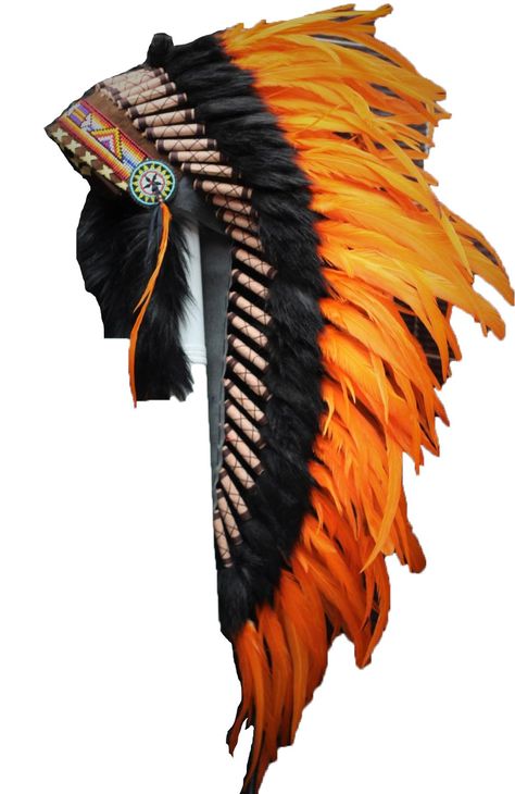 Aztec Headdress, Halloween Costume Props, Indian Headdress, Black Tees, Rooster Feathers, Native American Crafts, Feather Headdress, Indian Inspired, Discount Promotion