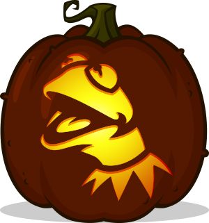 Pumpkin Carving Patterns and Stencils - Zombie Pumpkins! - Kermit the Frog pumpkin pattern - The Muppets Kermit Pumpkin Carving, Muppet Pumpkin Carving, Kermit The Frog Pumpkin, Pumkin Stencils, Frog Pumpkin, Zombie Pumpkins, Halloween Pumpkin Carving Stencils, Pumkin Carving, Pumpkin Carving Designs