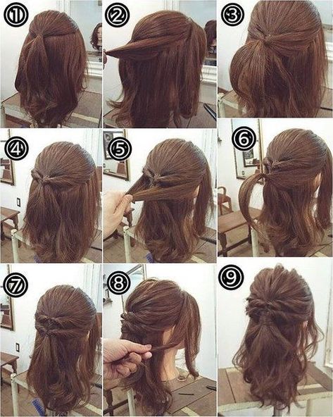 Hair Arrange, Peinados Fáciles Para Cabello Corto, Hair Up Styles, Penteado Cabelo Curto, Aesthetic Hair, Hair Dos, Prom Hair, Diy Hairstyles, Up Hairstyles