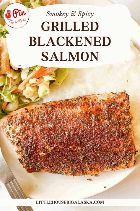 Try this delicious blackened salmon on the grill for your next summer BBQ. Quick to prepare and full of smoky, spicy flavor, it pairs perfectly with fresh salads and grilled veggies. #SummerRecipes #Grilling Salmon Foil Packets Grill, Salmon On The Grill, Tuscan Salmon Recipe, Salmon Foil Packets, Salmon Grilled, Tuscan Salmon, Alpha Gal, Swordfish Recipes, Pit Bbq