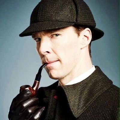 Benedict Cumberbatch as Sherlock Benjamin Cumberbatch, Sherlock Artwork, Sherlock Scarf, Deerstalker Hat, Johnlock Fanart, Danny Ocean, Sherlock Holmes Benedict Cumberbatch, Sherlock Holmes Bbc, Sherlock Fandom