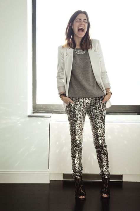 Isabel Marant for H&M sequins pants // Sparkly Pants, Chic Fits, Sequin Pant, Mode Tips, Leandra Medine, Quoi Porter, Man Repeller, Holiday Attire, Sequin Pants