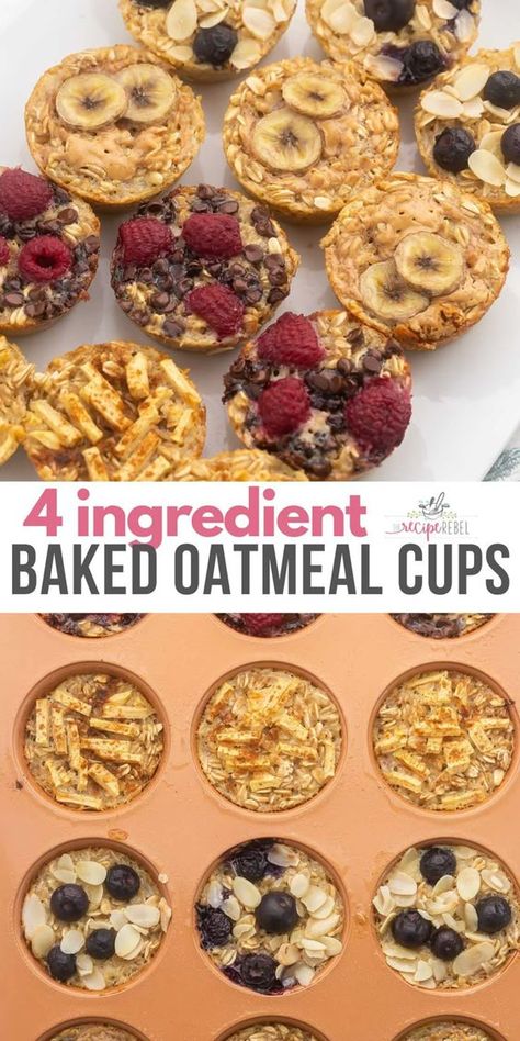 On The Road Lunch Ideas, Toddler Overnight Oats, Harvest Pancakes, Breakfast Bar Ideas, Ideas Healthy Breakfast, Breakfast Recipes Healthy, Breakfast Ideas Healthy, Bars Healthy, Baked Oatmeal Cups