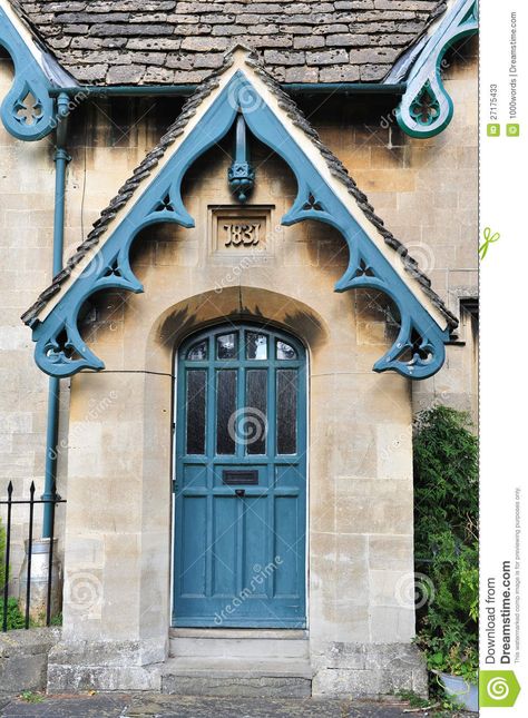 English Cottage Front Door, Cottage Front Door, Architectural Ornamentation, Cottage Front Doors, Apartments Exterior, Best Front Doors, Cottage Porch, Cottage Door, House Trim