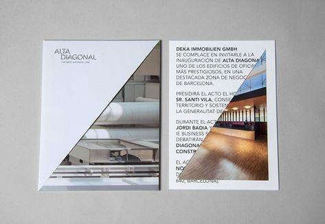 Diagonal Building, Opening Event, Editorial Layout, Corporate Design, Design Graphique, Barcelona Spain, Editorial Design, Layout Design, Editorial