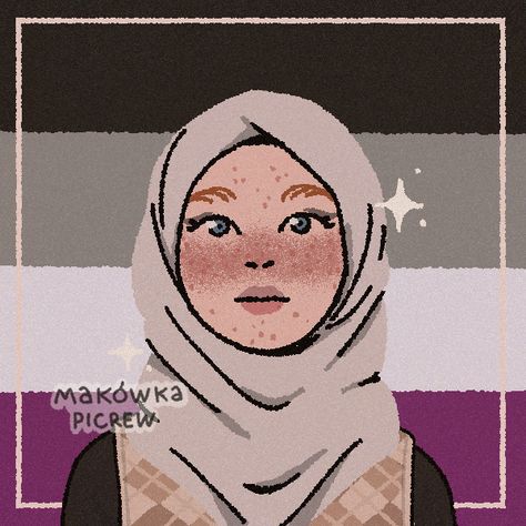 ace hijabi Hijabi Drawing, Queer Muslim, Oc Doodles, Anime Muslim, Character Maker, Art Reference, Doodles, Fan Art, Disney Princess