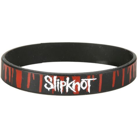 Hot Topic Slipknot Blood Rubber Bracelet ($4.72) ❤ liked on Polyvore featuring jewelry, bracelets, multi, rubber jewelry and rubber bangles Slipknot Jewelry, Rubber Bracelets, Friendship Necklaces, Slipknot, I Love Jewelry, Hot Topic, Rock Bands, Necklaces Bracelets, Bangles