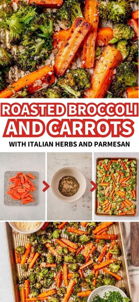 Roasted Broccolini And Carrots, Roasted Brocolli And Carrots, Healthy Roasted Broccoli, Seasoned Roasted Broccoli, Steamed Carrots And Broccoli, Roasted Potatoes Carrots Broccoli, Baked Carrots And Broccoli, Veggie Side Dishes For Steak, Roasted Carrots And Broccoli Oven