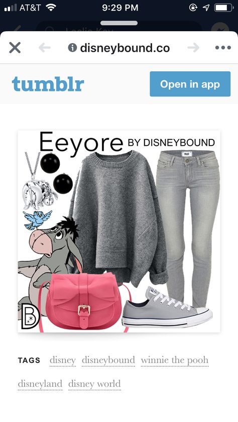 Eeyore Eeyore Disneybound, Eeyore Outfit, Eeyore Costume, Costume Ideas, Holiday Spirit, Girls Trip, Winnie The Pooh, Disney World, Halloween Costume