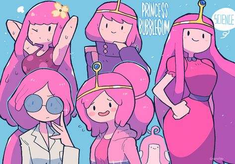 Adventure Time Style, Adventure Time Princesses, Adveture Time, Marceline And Bubblegum, Adventure Time Girls, Adventure Time Cartoon, Adventure Time Marceline, Princess Bubblegum, Adventure Time Art