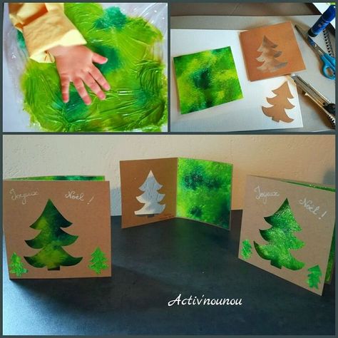 Baby Christmas Crafts, Handmade Christmas Cards, Christmas Cards Kids, Preschool Christmas Crafts, Christmas Kindergarten, Christmas Arts And Crafts, Christmas School, Winter Crafts For Kids, Daycare Crafts