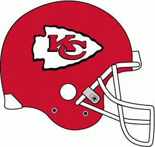 Kansas City Chiefs Helmet Logo (1974) - Red helmet, white arrowhead outlined in black with interlocking Kc Chiefs Helmet, Football Cutouts, Rug Templates, Projector Images, Kansas City Chiefs Craft, Chiefs Helmet, Kc Cheifs, Clothespin Wreaths, Football Cakes