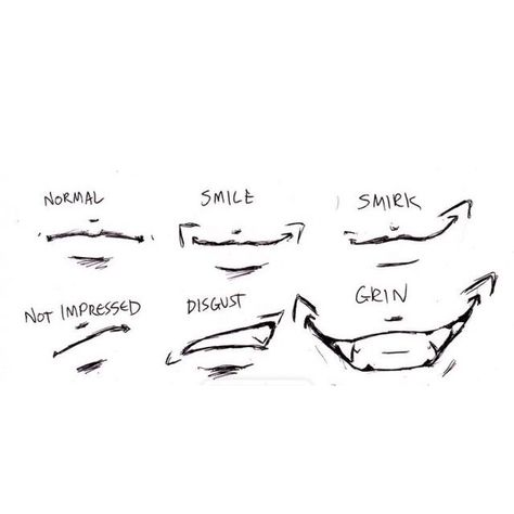 Smirk Mouth Drawing, How To Draw Boy Mouth, Angry Mouth Reference, Sunglasses Drawing Reference, Vtuber Tips, Nose Sketches, Teeth Tutorial, Manga Mouth, Easy Eye Drawing