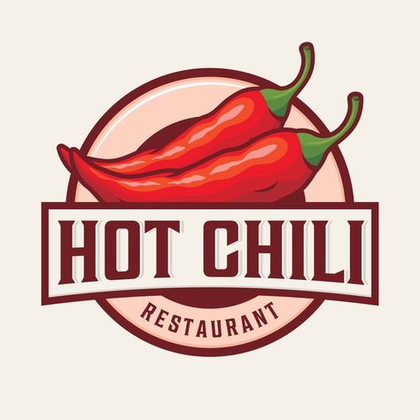 Chili Logo Design, Chili Logo, Food Logo Design Inspiration, Restaurant Icon, Pizza Logo, Food Logo Design, Restaurant Logo, Graphic Design Ads, Hand Drawn Lettering