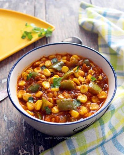 corn capsicum curry recipe, sweet corn capsicum gravy, makai shimla mirch curry recipe Capsicum Curry Recipe, Capsicum Curry, Capsicum Recipes, Butter Masala Recipe, Cooking Beets, Veg Recipe, Curry Recipes Easy, Indian Veg Recipes, Indian Curries