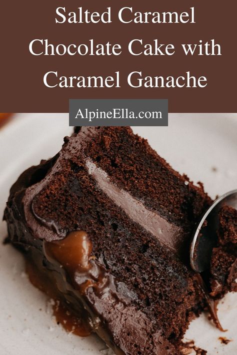 Chocolate Caramel Frosting, Almond Caramel Cake, Chocolate Cake With Caramel Filling, Dark Chocolate Caramel Cake, Chocolate Cake Caramel Filling, Chocolate Cake Caramel Frosting, Chocolate Cake Filling Ideas, Salted Caramel Cake Filling, Caramel Ganache Recipe