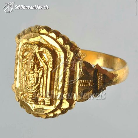 J God Rings For Men Gold, Lord Venkateswara Gold Rings For Men, Balaji Gold Rings For Men, Bangle Models, Rings For Men Gold, Gold Buttalu, Gents Gold Ring, Gold Rings For Men, Latest Gold Ring Designs