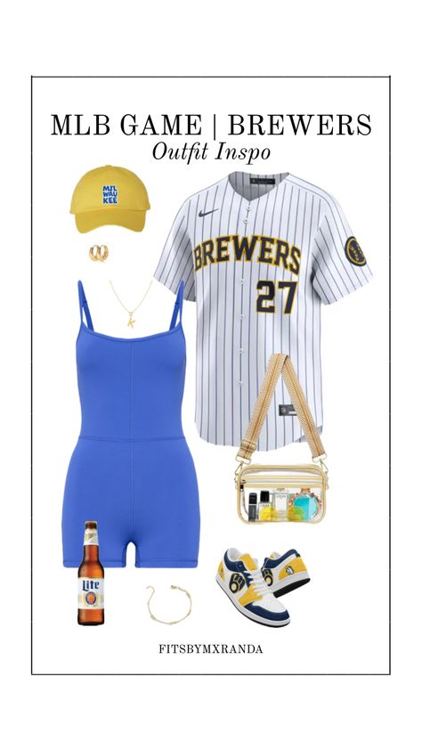 Brewers Game Outfit | LTK IN BIO #outfitinspo #outfit #mlb #brewers Game Outfit, Milwaukee Brewers, Gaming Clothes, Mlb, Wardrobe, Outfit Inspo, Clothes