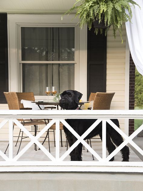 5 Tips for Styling a Covered Porch Front Porch Railing Ideas, Porch Railing Designs, Front Porch Railings, Room For Tuesday, Small Porch, Building A Porch, Rustic Porch, Porch Railing, Farmhouse Porch