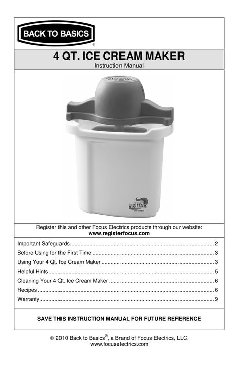 West Bend 4 QT. ICE CREAM MAKER, IC10885, ICE CREAM MAKER User manual | Manualzz Ice Cream Maker Ice Cream, Homemade Vanilla Ice Cream Recipe, Vanilla Ice Cream Recipe, Ice Cream Maker Recipes, Ice Cream Mixture, Homemade Vanilla Ice Cream, Ice Cream Base, Ice Cream Makers, Hazelnut Spread