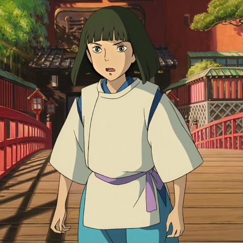 Blue Hair Anime Boy, Chihiro Y Haku, Studio Ghibli Characters, Studio Ghibli Movies, Studio Ghibli Art, Ghibli Art, Ghibli Movies, Film Studio, Anime Screenshots