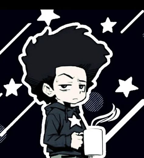 Huey Freeman, Tired Af, Cartoon Character, Stars