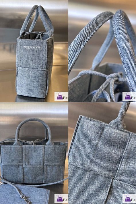 Bottega Veneta bag Bottega Denim Bag, Upcycle Bag, Tote Bag Jeans, Jeans Tote Bag, Diy Bags Jeans, Upcycled Bags, Recycled Bag, Leather Bag Tutorial, Denim Bag Diy