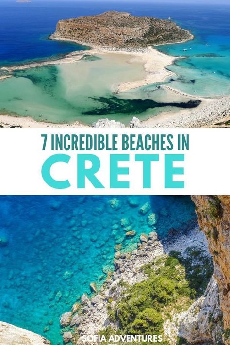 The absolute best beaches in Crete. From the Pink Beach in Crete (Elafonisi) to our favorite, Seitan Limania, to Balos Lagoon & so many more, these are the best Cretan beaches to visit in Crete in summer! #Crete #Greece Seitan Limania, Crete Beaches, Crete Travel, Balkan Travel, Best Island Vacation, Beaches To Visit, Greece Travel Guide, Vacation Itinerary, Greece Vacation