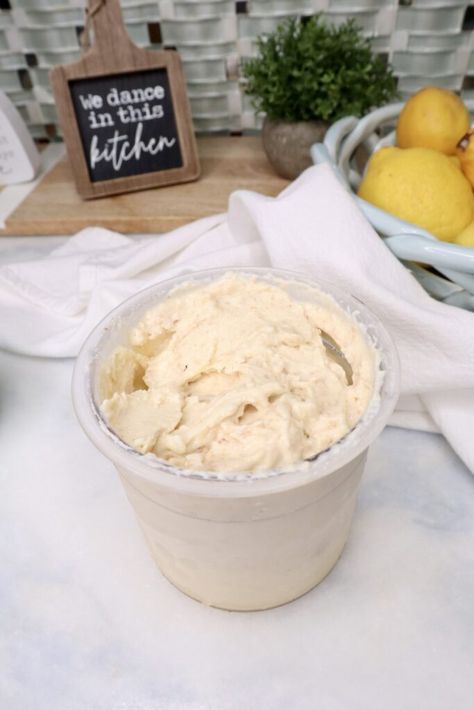 Lemon Cheesecake Protein Ice Cream (Ninja CREAMi) Cheesecake Ice Cream Ninja Creami, Cheesecake Ninja Creami, Protein Ice Cream Ninja Creami, Ice Cream Ninja Creami, Protein Ice Cream Recipe, Super Low Calorie, Breakfast Appetizers, Cheesecake Ice Cream, Protein Ice Cream