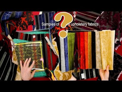 WHAT CAN I MAKE FROM SCRAPS OF UPHOLSTERY FABRICS 🤷🏻‍♀️? - YouTube Upholstery Scraps Ideas, Upholstery Sample Projects Ideas, Upholstery Fabric Projects Easy Diy, Upholstery Scrap Projects, Upholstery Fabric Crafts, Upholstery Fabric Samples Ideas Projects, Upholstery Fabric Samples Projects, Upholstery Fabric Projects, Upholstery Fabric Remnants