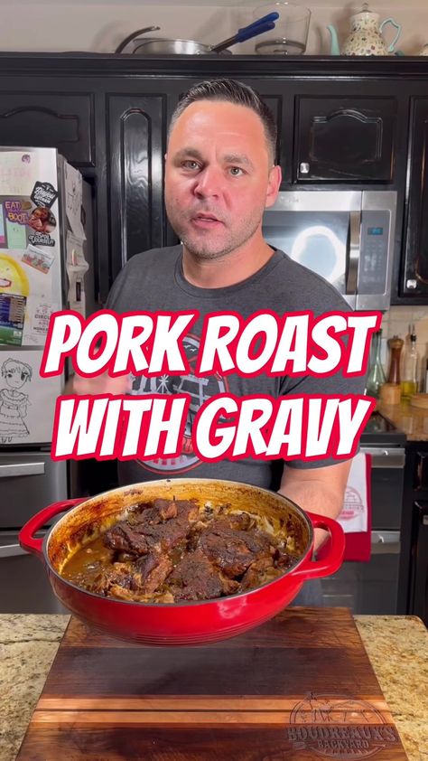 Pork Roast And Gravy Recipes, Pork Pot Roast Crock Pot Recipes, Pork Roast Stew, Turkey Roast Recipes, Best Pork Roast Recipe, Pork Roast With Gravy, Roast Stew, Roast With Gravy, Picnic Roast