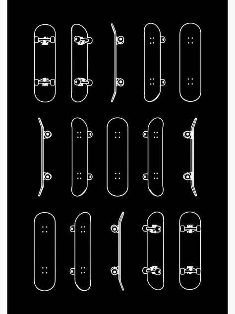 Skateboard Line Art, Canvas Art Painting, The Row, Skateboard, Line Art, Print On Demand, Art Painting, Canvas Art, Canvas Prints