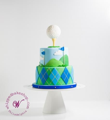 Preppy Golf Ball Cake Golf Ball Cake, Golf Themed Cakes, Golf Birthday Cakes, Textured Wedding Cakes, Golf Cake, Golf Birthday Party, Ball Cake, Sport Cakes, Fathers Day Cake