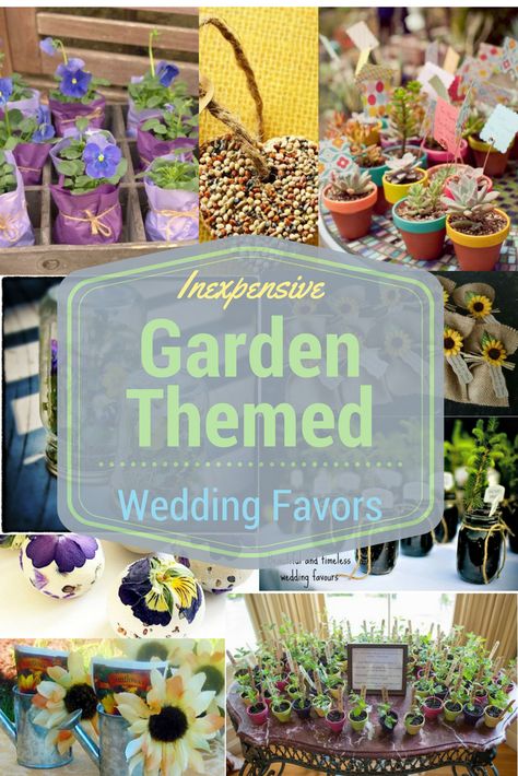 Since it is Spring and the time for wedding planning, I thought it might be fun to find inexpensive garden themed wedding favors for those of us who love the earth and want to incorporate Mother Nature into our wedding! Garden Theme Wedding Favors, Ceremony Planning, Garden Themed Wedding, Simple Wedding Favors, Candy Pillows, Garden Wedding Favors, Inexpensive Wedding Favors, Creative Wedding Favors, Elegant Wedding Favors