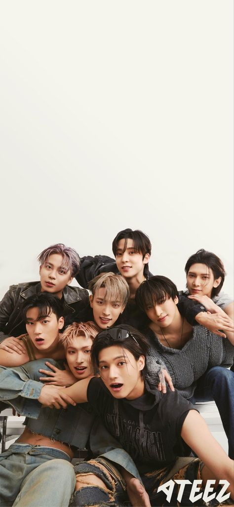 #ateez Ateez Cosmopolitan, 8 Makes 1 Team, Cool Kpop Wallpapers, Ateez Wallpaper, Pirate Kids, 17 Kpop, Song Min-gi, Photo Grouping, Pop Photos