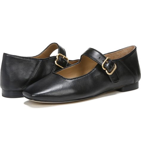 Sam Edelman Michaela Mary Jane Flat | Nordstrom Sam Edelman Mary Jane, Shoe Wardrobe, Change My Mind, Black Leather Flats, Timeless Classic Style, Mary Jane Flats, Sam Edelman Shoes, Leather Flats, Sam Edelman