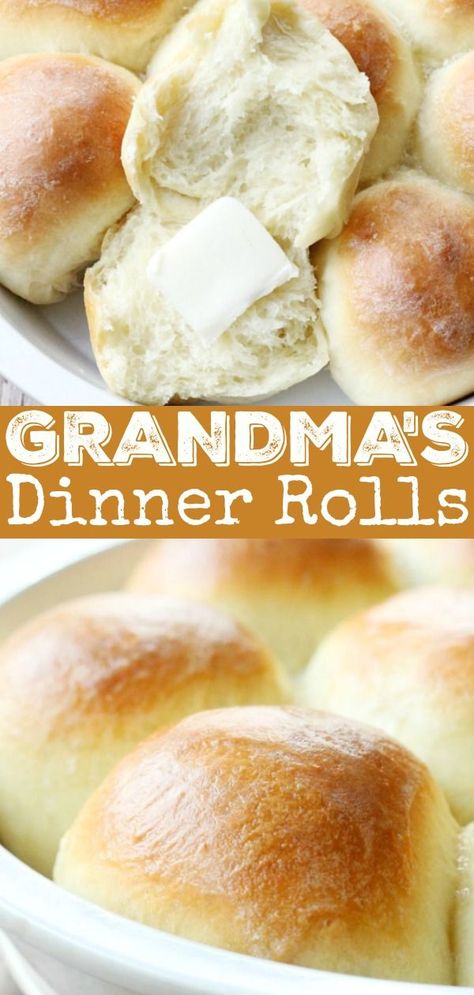 Grandma's Dinner Rolls Recipe | Foodtastic Mom #dinnerrolls #rollrecipe #homemaderolls #thanksgivingrecipes #grandmasrolls Dinner Rolls Recipe Thanksgiving, Make Ahead Yeast Rolls Thanksgiving, Make Ahead Dinner Rolls Recipe, Make Ahead Rolls, Make Ahead Dinner Rolls, Grandma's Biscuits, Thanksgiving Rolls Recipes, Refrigerator Rolls, Rolls For Thanksgiving