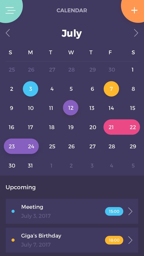 Calendar App Design, Calendar Ui Design, Health Calendar, Health App Design, To Do App, Ui Ux 디자인, Ui Website, 달력 디자인, Calendar App