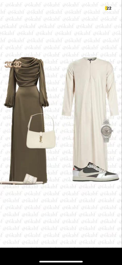 Couple Outfits Matching Classy, Ramadan Vibes, Couple Outfits Matching, Couple Outfit Ideas, Couple Matching Outfits, Colour Combinations Fashion, Eid Outfit, Modesty Outfits, Hijabi Fashion Casual