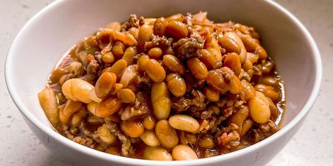 Cowboy Beans Recipe, Brunch Sides, Cowboy Beans, 5 Ingredient Dinners, Food Wishes, Beans Recipe, Star Food, Sweet Sauce, Salad Side Dishes