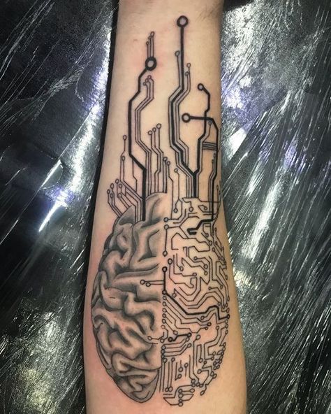 23 Cyberpunk Tattoos - Body Artifact Circuit Board Tattoo, Pinky Tattoo, Computer Tattoo, Circuit Tattoo, Tatuaje Trash Polka, Rabe Tattoo, Electronic Tattoo, Tech Tattoo, Cyberpunk Tattoo