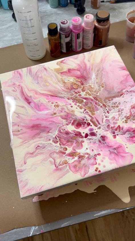 Fun with a blow dryer and straw; acrylic pour painting in 2022 | Acrylic pouring, Pour painting, Acrylic Ink Pouring Art, Acrilic Paintings Pour, Canvas Pour Painting Diy, Diy Wall Art Acrylic Paint, Blow Dry Art Paint, Resin Acrylic Painting, Acrylic Resin Pouring, How To Paint Marble Effect On Canvas, Acrylic Diy Painting