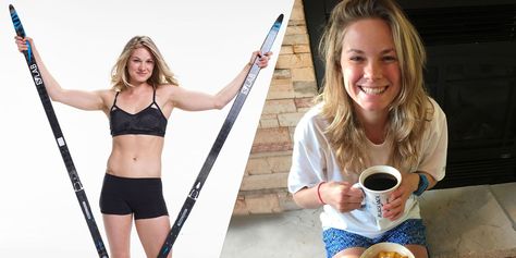 What Olympic Cross-Country Skier Jessie Diggins Eats During Training - Cosmopolitan.com Cross Country Skiing Workout, Olympic Women, Skiing Workout, Nordic Skiing, Cross Country Skier, Food Group, Cross Country Skiing, Female Athletes, Cross Country